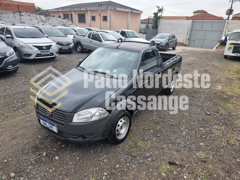 FIAT STRADA WORKING; 2012/2013; PRETA; ALCO.GASOL