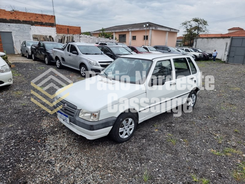 FIAT UNO MILLE ECONOMY; 2009/2010; BRANCA; ALCO.GASOL