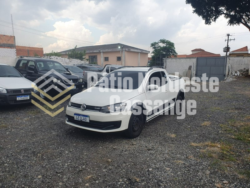 VW SAVEIRO; 2013/2014; BRANCA; ALCO.GASOL